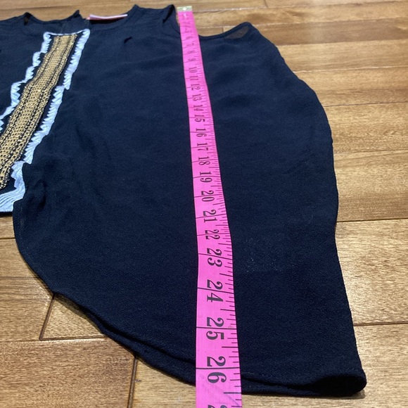 sass & bide “sweet spot” Black, Gold & White Flowy Tank Blouse - Picture 8 of 11